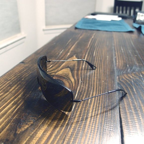 Emporio armani unisex shield sunglasses-italy/ amber lens. EA 0364/S main image 13
